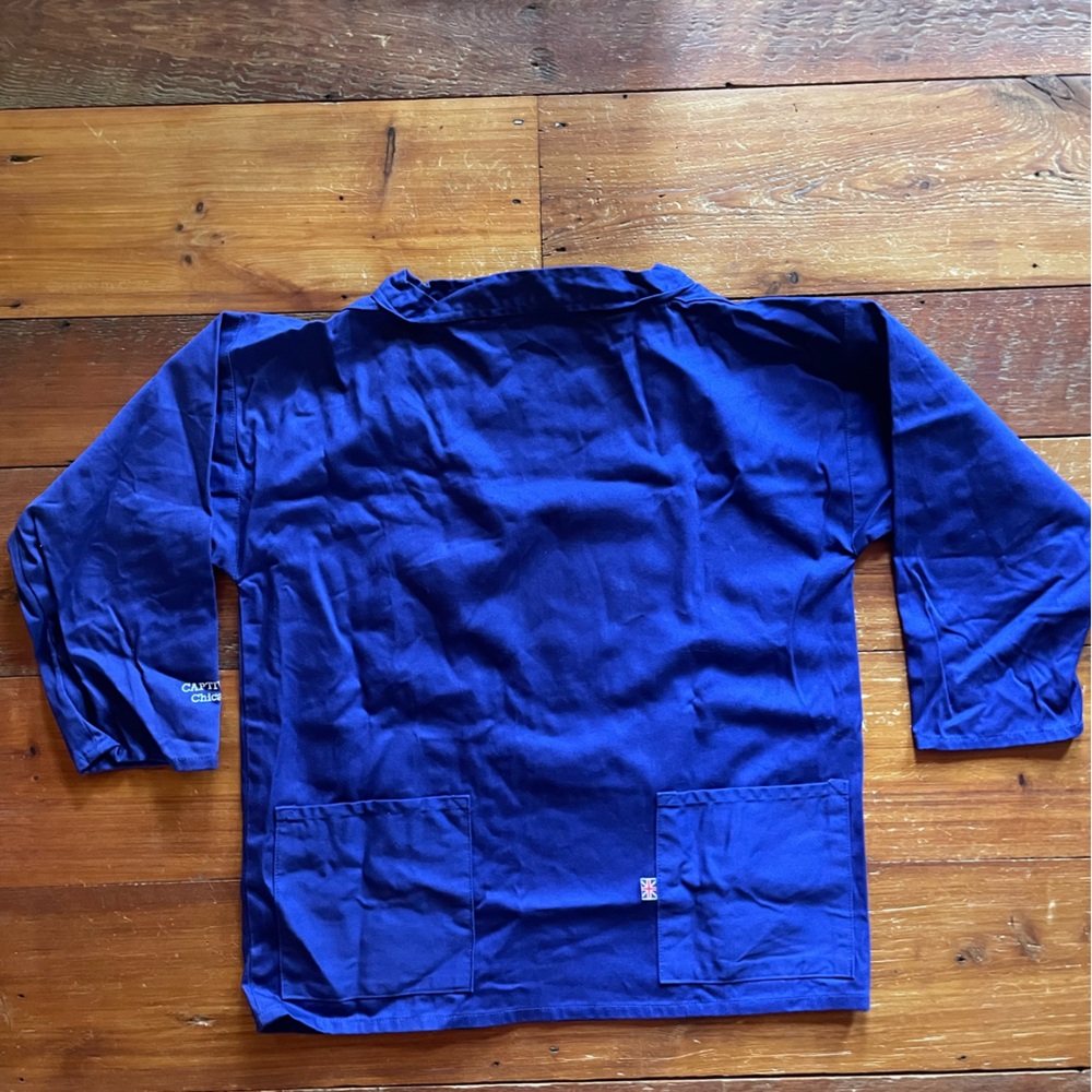 Newlyn Smock. Royal Blue. 100% cotton. - Picture 2 of 9